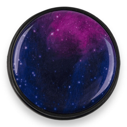 Universele telefoonhouder & grip met galaxy print – verstelbare smartphone standaard paars/blauw