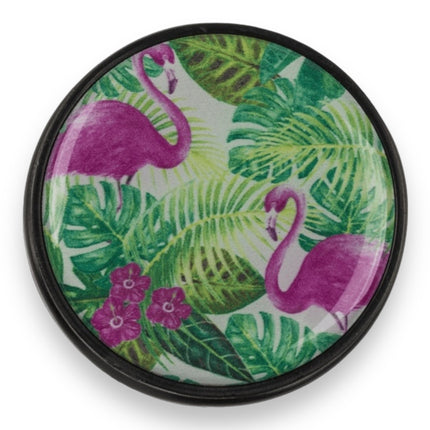 Opvouwbare Telefoonhouder Flamingo – Tropische Smartphone Standaard Groen/Roze