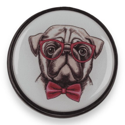 Telefoonhouder & Stand met Mopshond Design – Grappige Smartphone Houder