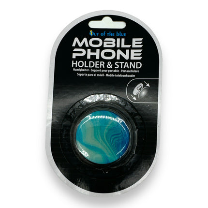 Opvouwbare Telefoonhouder Marmer Blauw – Verstelbare Smartphone Standaard
