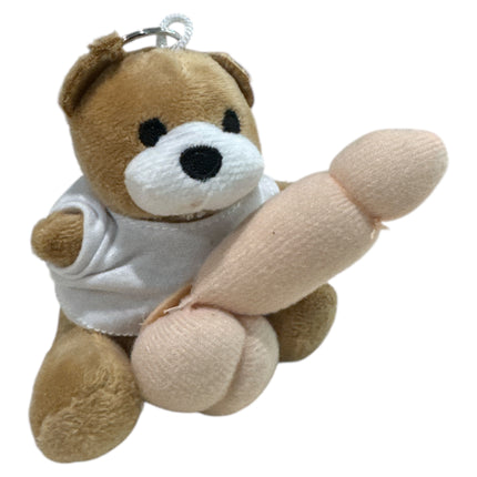 Pluche Sleutelhanger met Beer en Penis Ondeugend Detail