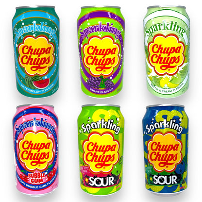 Chupa Chups Sparkling Frisdrank - Aardbei & Room (345 ml)