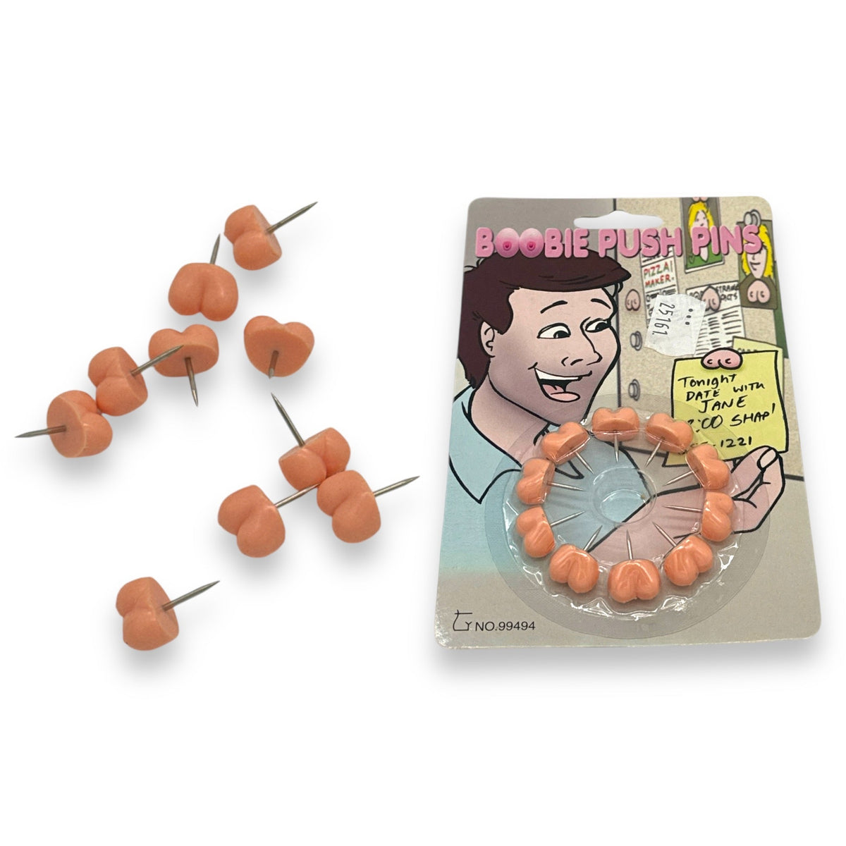 Boobie Punaises - Grappige Push Pins - 10 Stuks