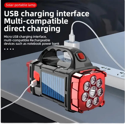 Zonnelamp met Powerbank – Super Bright Camping Lamp