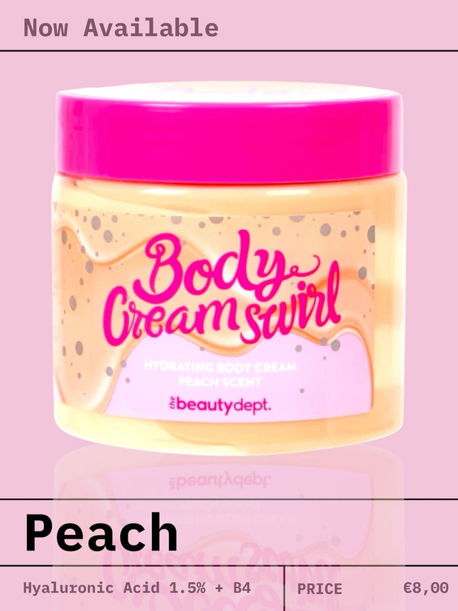 Body Cream Swirl – Hydraterende Bodycrème – Perzik Geur – 200gr