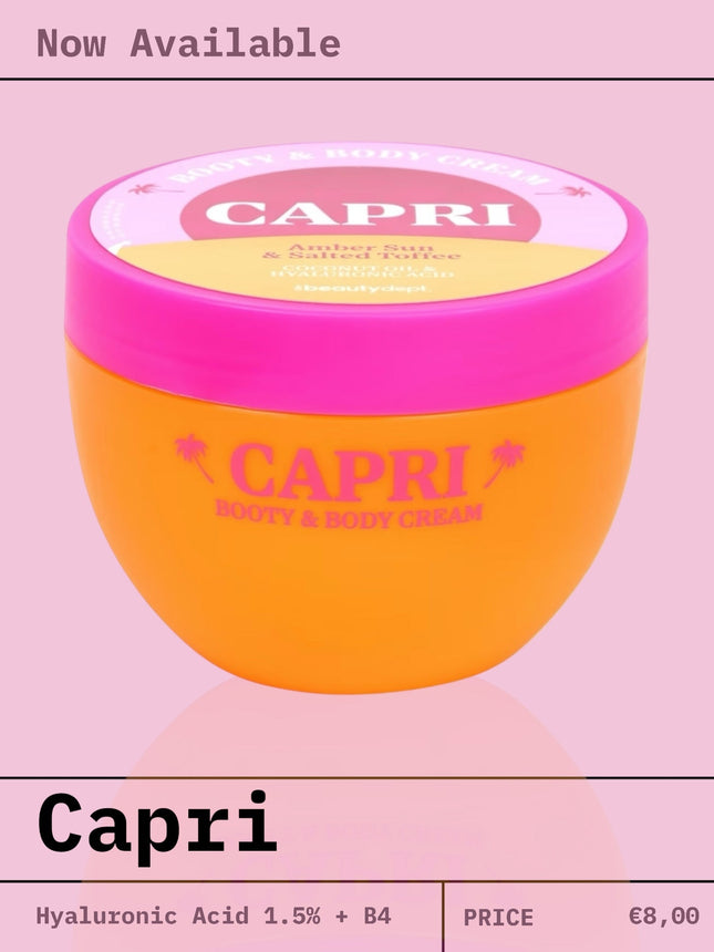 Capri Booty & Body Cream – Amber Sun & Salted Toffee – 200ml
