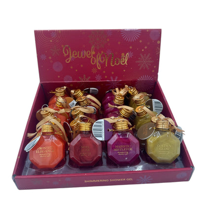Jewel of Noël – Shimmering Shower Gel Collection – Gift Display – 20x50ml