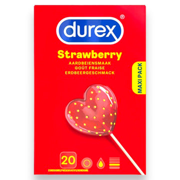 Durex Strawberry Condoms - 20 count