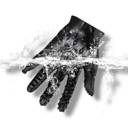 Stimulerende Siliconen Fetish Handschoen – Textuur & Noppen Design | Zwart of Roze