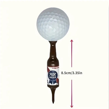 Golf Tees in Bierfles Vorm – Set van 6 Grappige Golfaccessoires