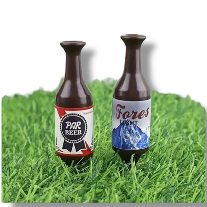 Golf Tees in Bierfles Vorm – Set van 6 Grappige Golfaccessoires