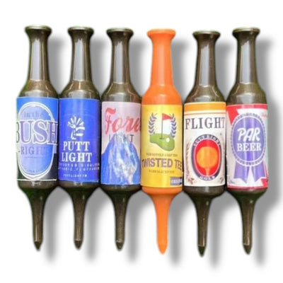 Golf Tees Bierflesvorm - Set van 6