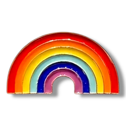 Regenboog Pin – Kleurrijke Pride Speld in Halfronde Vorm