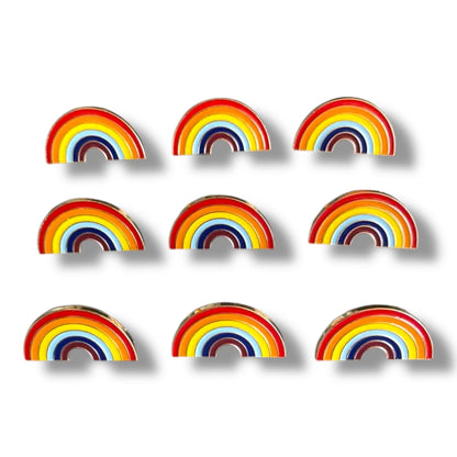 Regenboog Pin – Kleurrijke Pride Speld in Halfronde Vorm