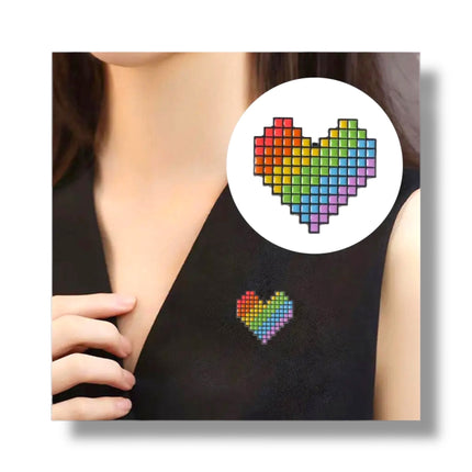 Pixelhart Regenboog Pin – Metalen LGBTQ+ Speldje