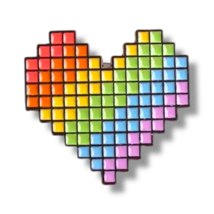 Pixelhart Regenboog Pin – Metalen LGBTQ+ Speldje