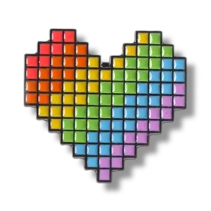 Pixelhart Regenboog Pin – Metalen LGBTQ+ Speldje