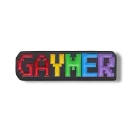 Pixelstijl Pin – GAYMER Regenboog Badge (3 cm)