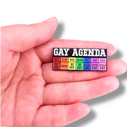 Gay Agenda Pin – Weekoverzicht in Regenboog Stijl