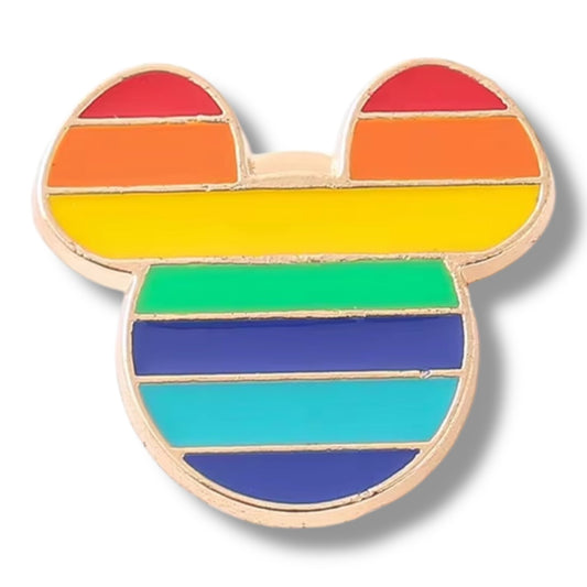 Regenboog Muis Pin – Pride Speldje met LGBTQ+ Kleuren