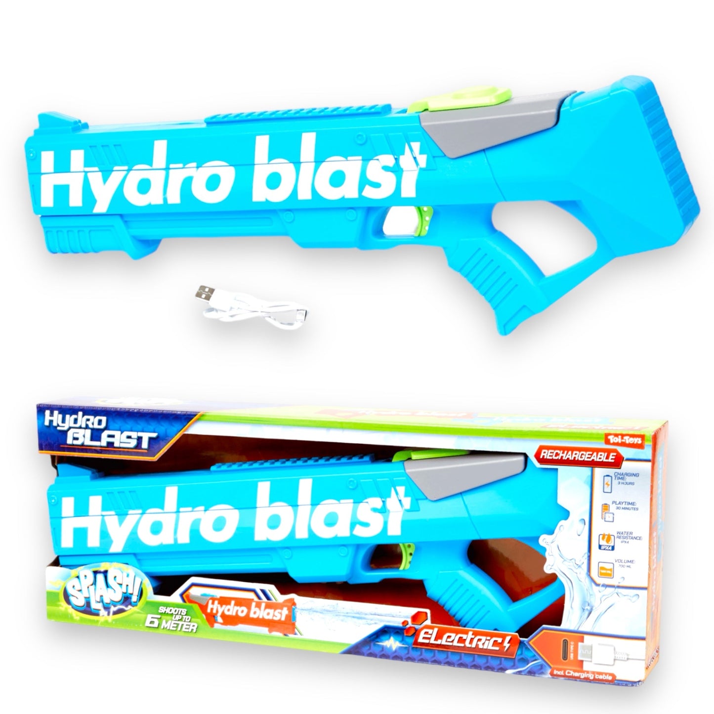 Hydro Blast Water Gun Oplaadbaar | Waterpistool in 2 Kleuren
