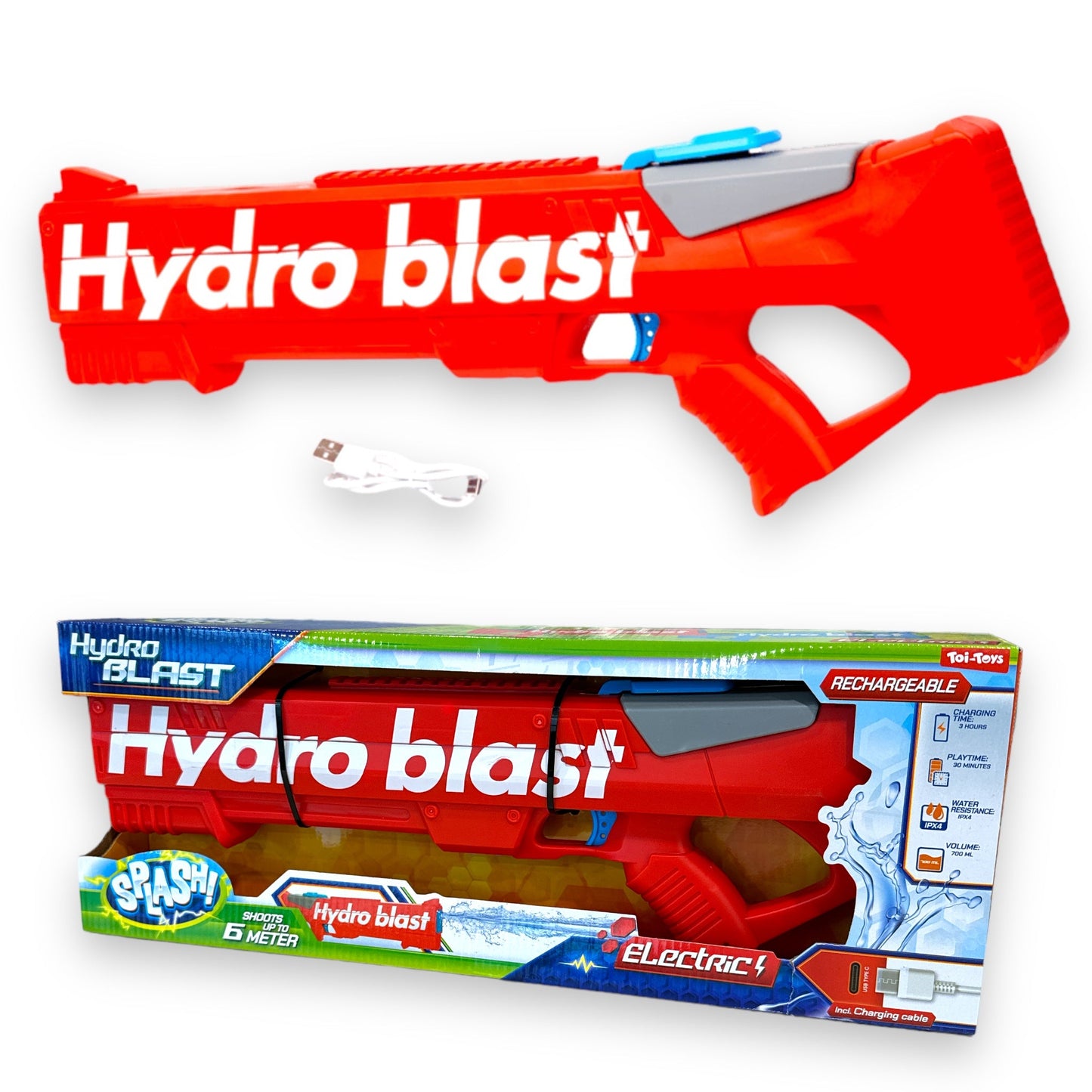 Hydro Blast Water Gun Oplaadbaar | Waterpistool in 2 Kleuren