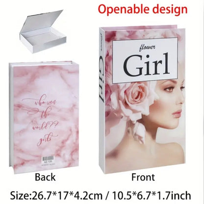 Nep Boek met Opbergruimte Binnenin - 8 Modellen - 26,7x17x4,2 cm