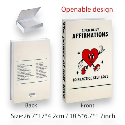 Nep Boek met Opbergruimte Binnenin - 8 Modellen - 26,7x17x4,2 cm