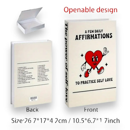Nep Boek met Opbergruimte Binnenin - 8 Modellen - 26,7x17x4,2 cm