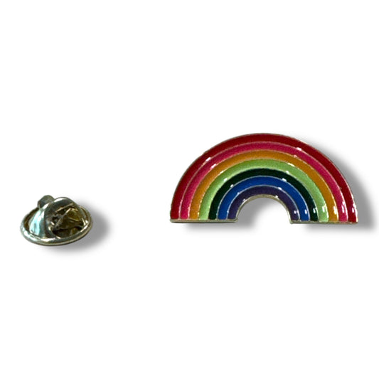 Regenboog Pin – Halfronde Pride Speldje van Metaal