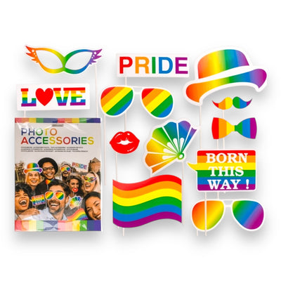 Pride Foto Accessoires Set - 12 stuks