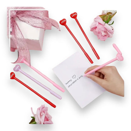 Hartvormige Liefdes Balpennen - 3 Stuks
