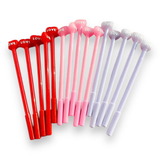 Hartvormige Liefdes Balpennen - 3 Stuks