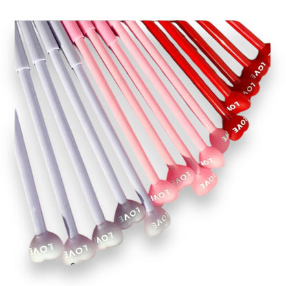 Hartvormige Liefdes Balpennen - 3 Stuks
