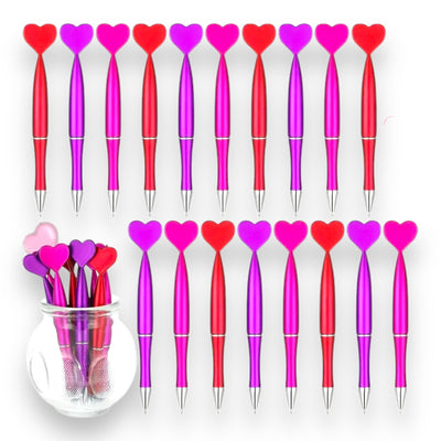 Hartvormige balpennen 14 cm - set van 3