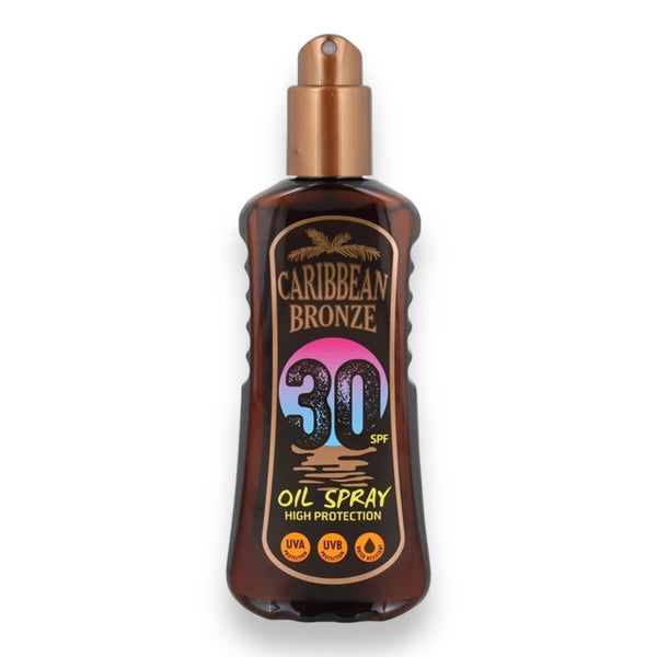 Caribbean Bronze Zonnebrandolie Spray SPF 30 en SPF 15 - 200 ml