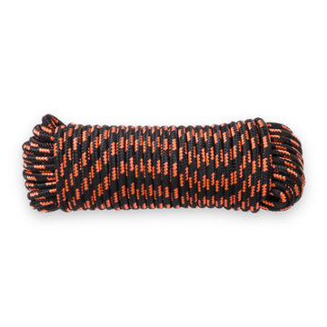 Gekleurd Touw 25 m x 10 mm Zwart en Oranje