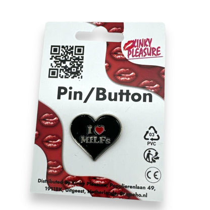 Pin – I Love MILFs (Zwart Hart)