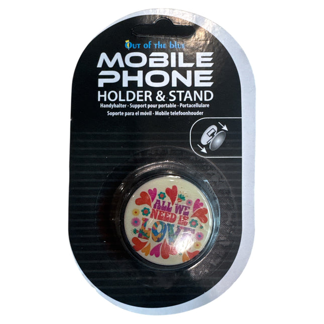 Opvouwbare Telefoonhouder All We Need Is Love – Kleurrijke Smartphone Standaard