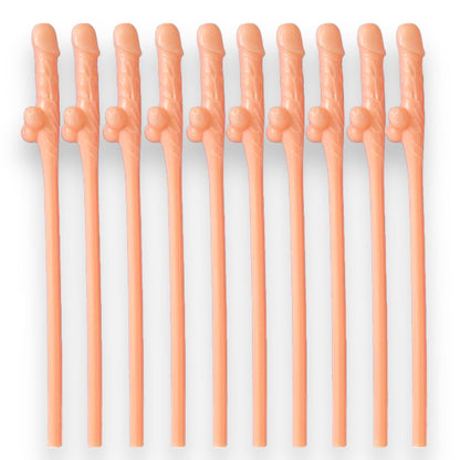 Penisrietjes – Set van 10 Grappige Rietjes voor Vrijgezellenfeest