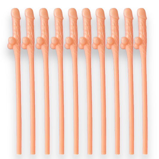 Penisrietjes – Set van 10 Grappige Rietjes voor Vrijgezellenfeest