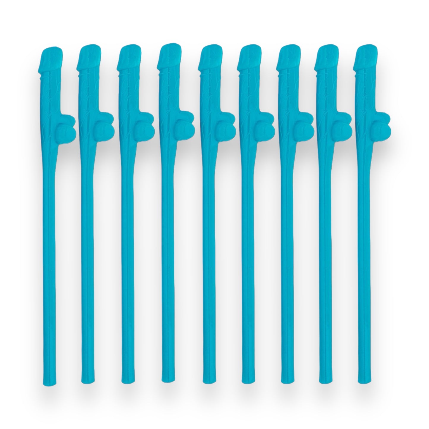 Penis Straws 10 pieces - 7 Colors