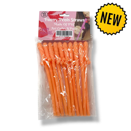 Penisrietjes – Set van 10 Grappige Rietjes voor Vrijgezellenfeest