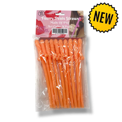 Penisrietjes – Set van 10 Grappige Rietjes voor Vrijgezellenfeest