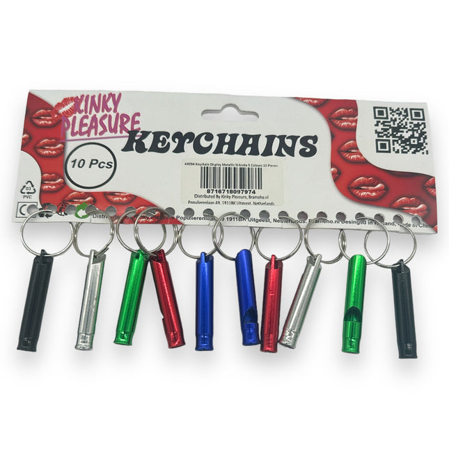 Sleutelhanger - Mini Fluitje | Kinky Pleasure - 5 Kleuren