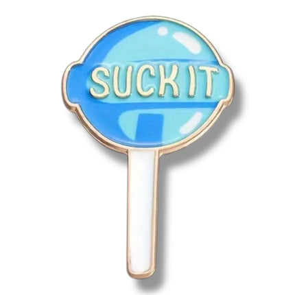 Metalen pins “Suck It” – Set van 2 lolly pins
