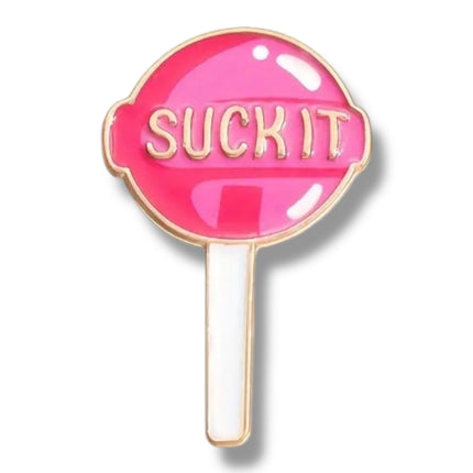 Metalen pins “Suck It” – Set van 2 lolly pins