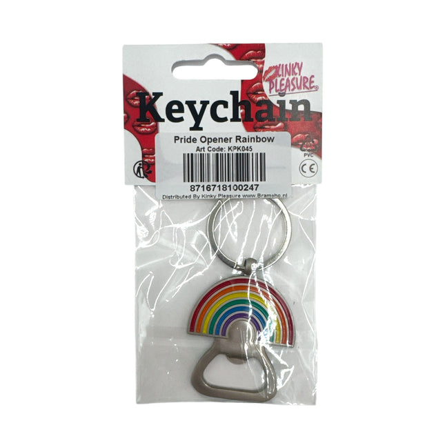 Sleutelhanger met Flesopener – Volledige Regenboog
