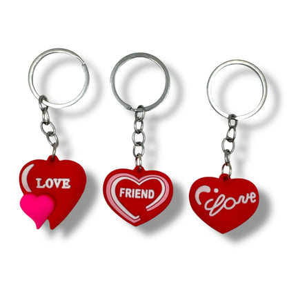Sleutelhanger Hart Rood met "Friend" – Vriendschap Cadeau Sleutelring