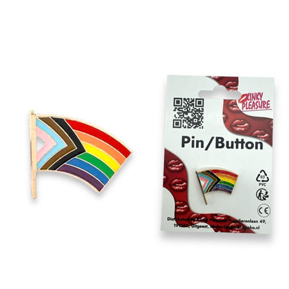 LHBTQ+ Badges Pin/Button - Flag, Hartje, Plate